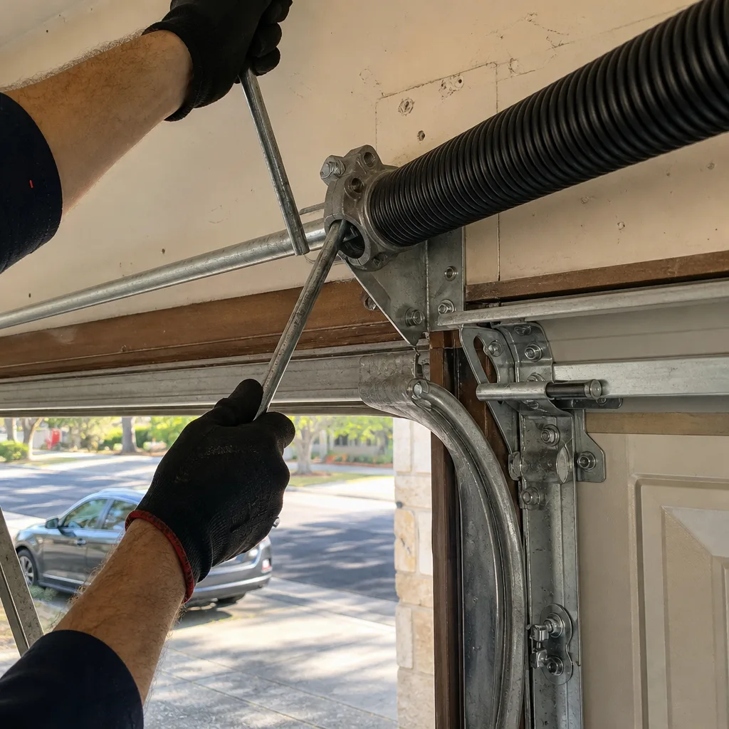 Garage Door Spring Repair in Buda